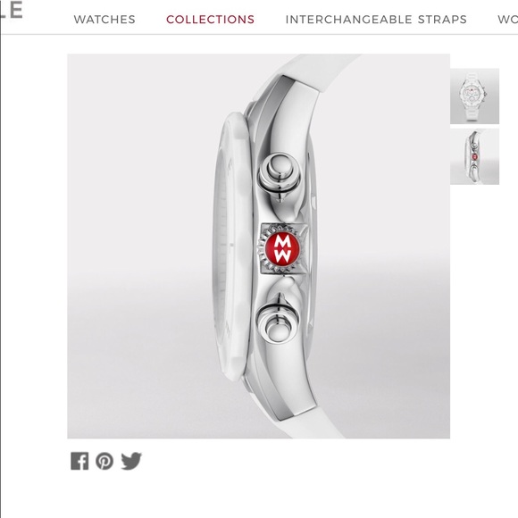 Michele Tahitian Jelly Bean White Watch - Picture 2 of 7